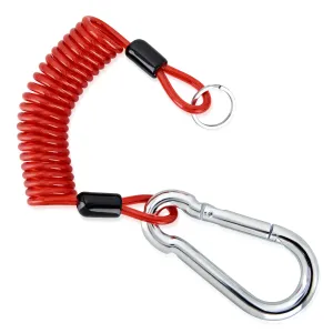 6FT Breakaway Trailer Cable Stainless Steel Spring Towing Coiled Wire