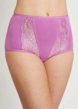 Culotte taille haute dentelle - lot de 3