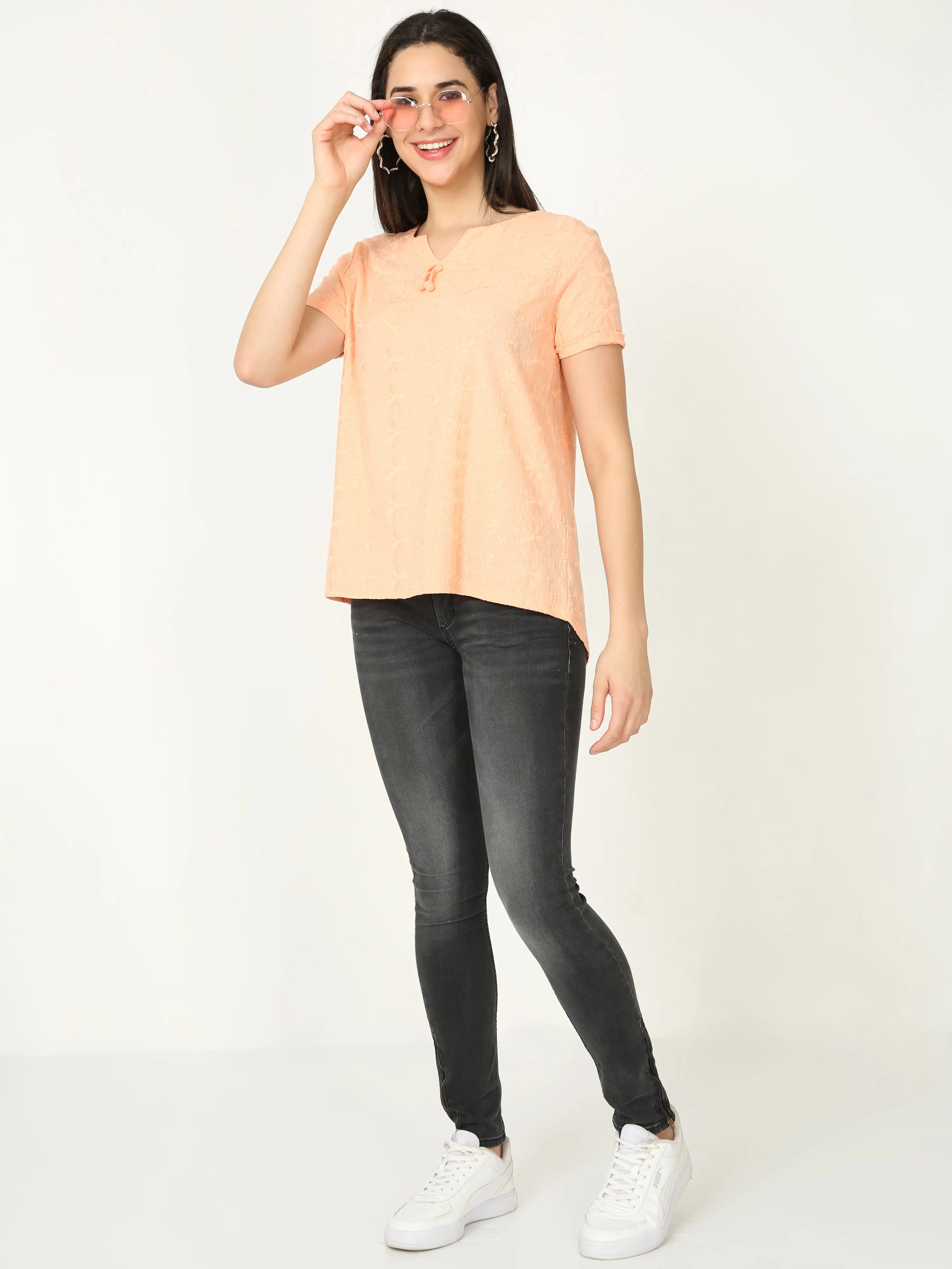 Embro Tangarine Short kurti