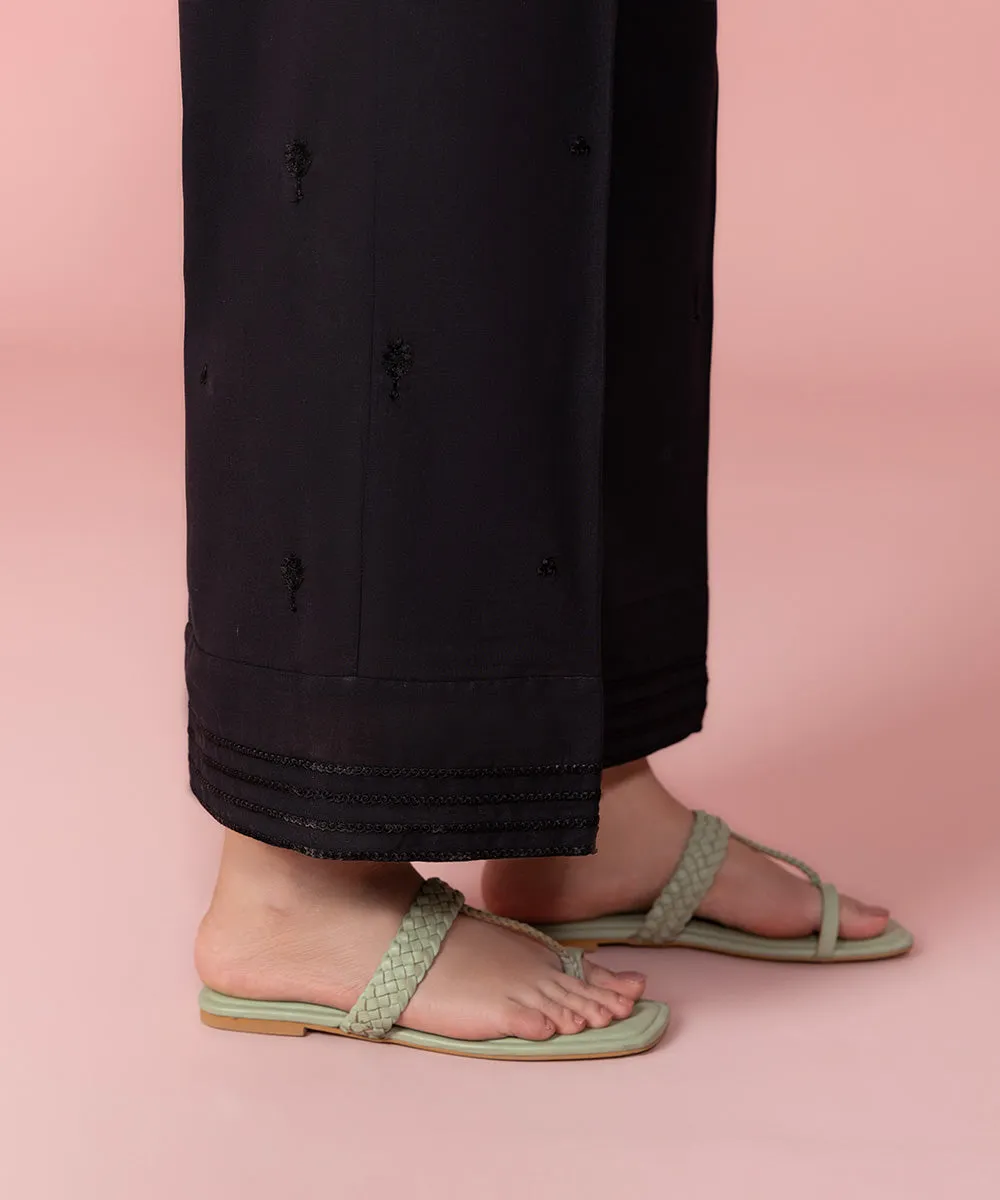 Embroidered Recycled Cotton Culottes