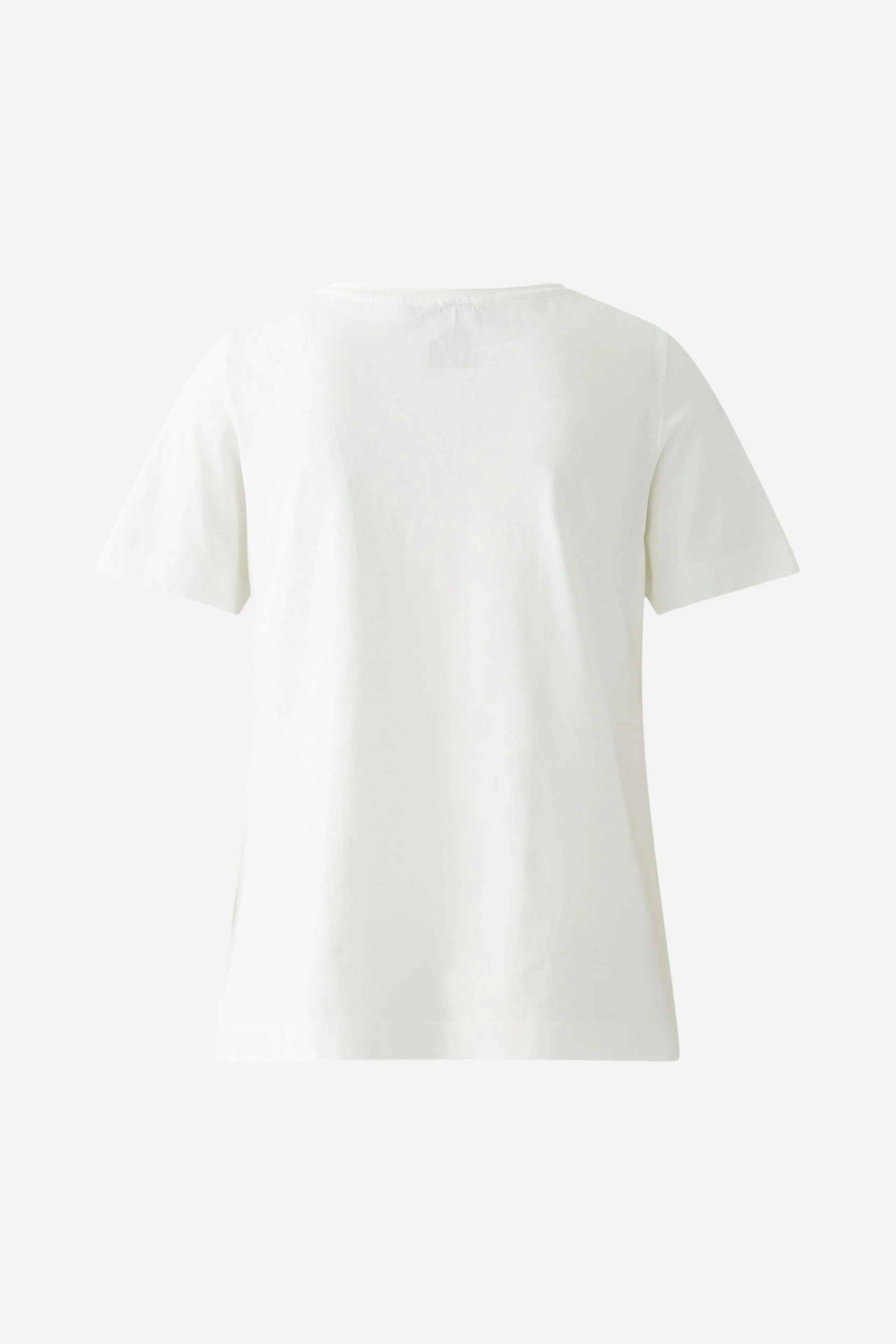 Flower Motif T-Shirt - White