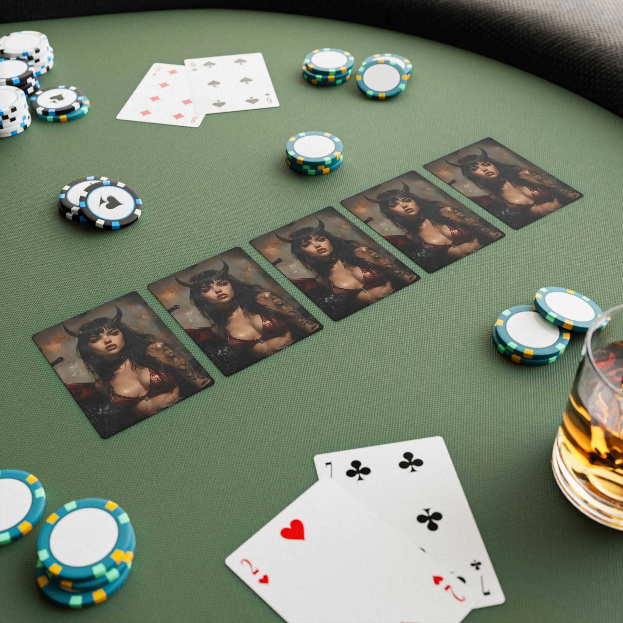 Hell's Vixen Poker Cards Set - Premium Playing Deck for Game Nights