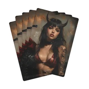 Hell's Vixen Poker Cards Set - Premium Playing Deck for Game Nights
