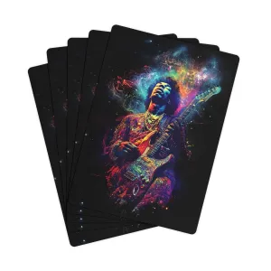 Jimi Hendrix Poker Cards Set - Premium Playing Deck for Game Nights