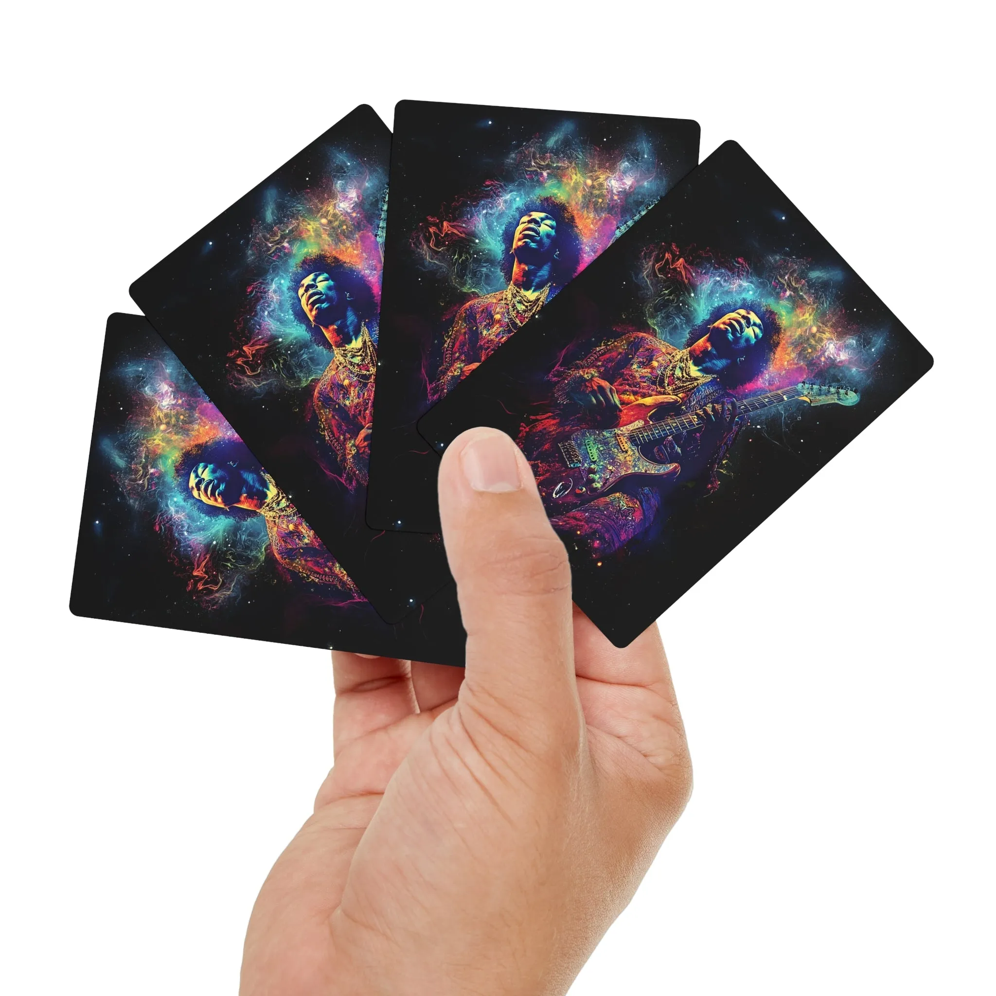 Jimi Hendrix Poker Cards Set - Premium Playing Deck for Game Nights