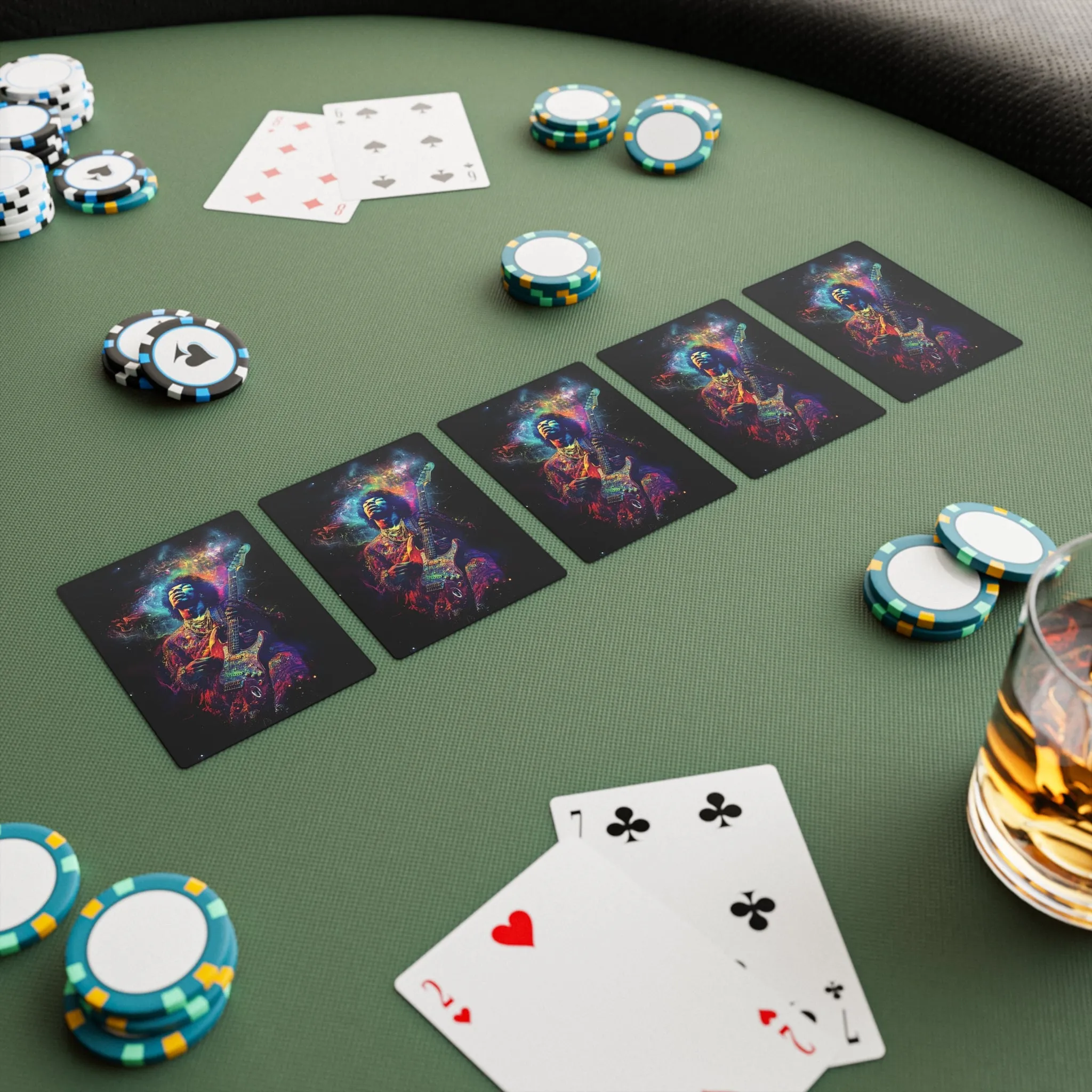 Jimi Hendrix Poker Cards Set - Premium Playing Deck for Game Nights