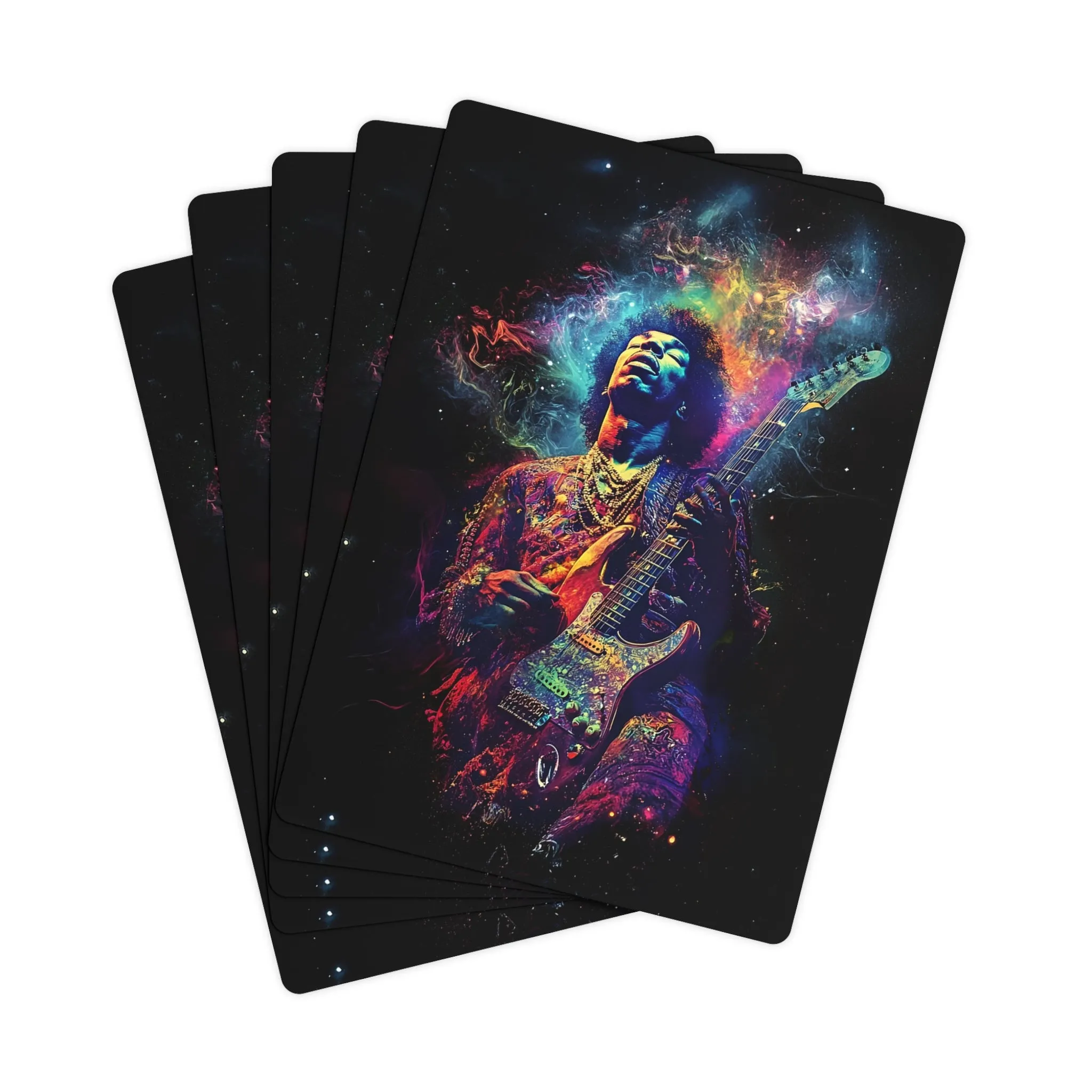 Jimi Hendrix Poker Cards Set - Premium Playing Deck for Game Nights