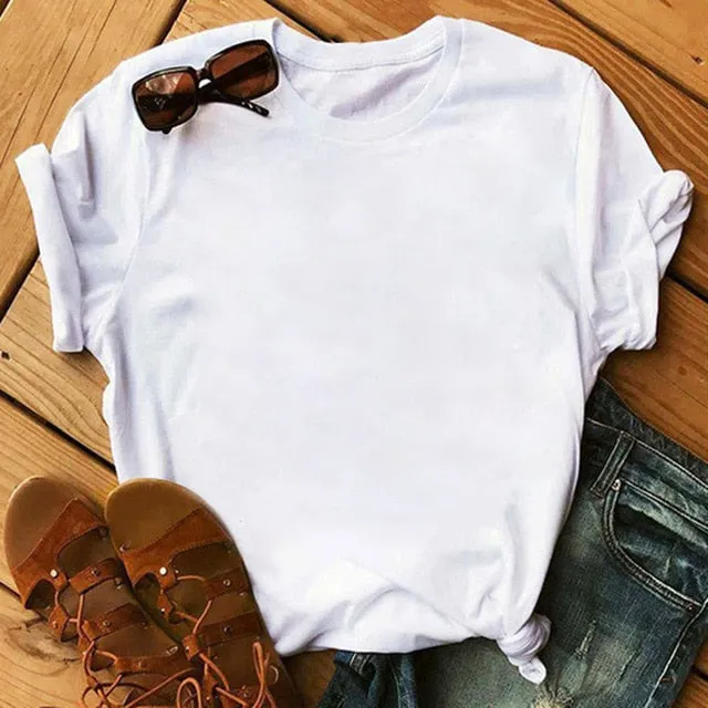 Leopard Heartbeat Print Tshirts Women Clothes Short Sleeve Shirt Ladies Harajuku Womens T Shirt Oversize T-Shirt Female Tops Tee