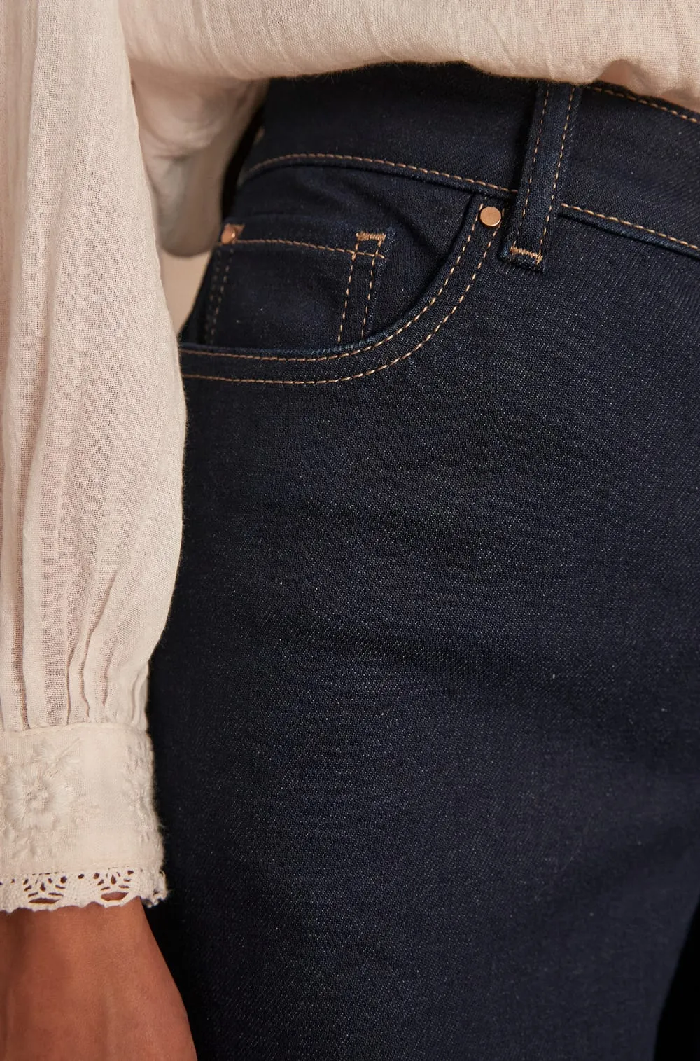 ODYSSEE NAVY BLUE DENIM CULOTTES