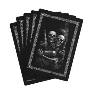 Party Never Ends Poker Cards Set - Premium Playing Deck for Game Nights