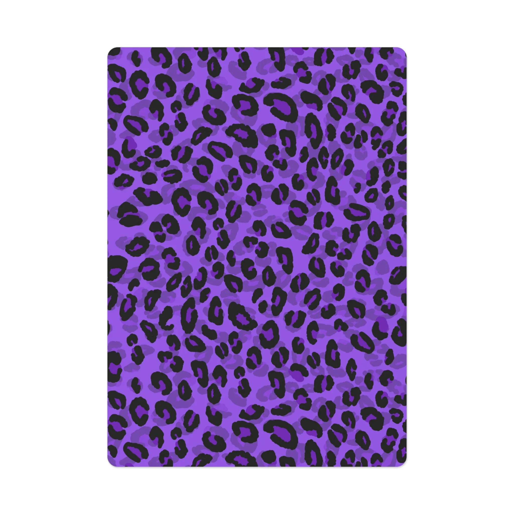 Purple Cheetah Print Poker Cards Set - Premium Playing Deck for Game Nights