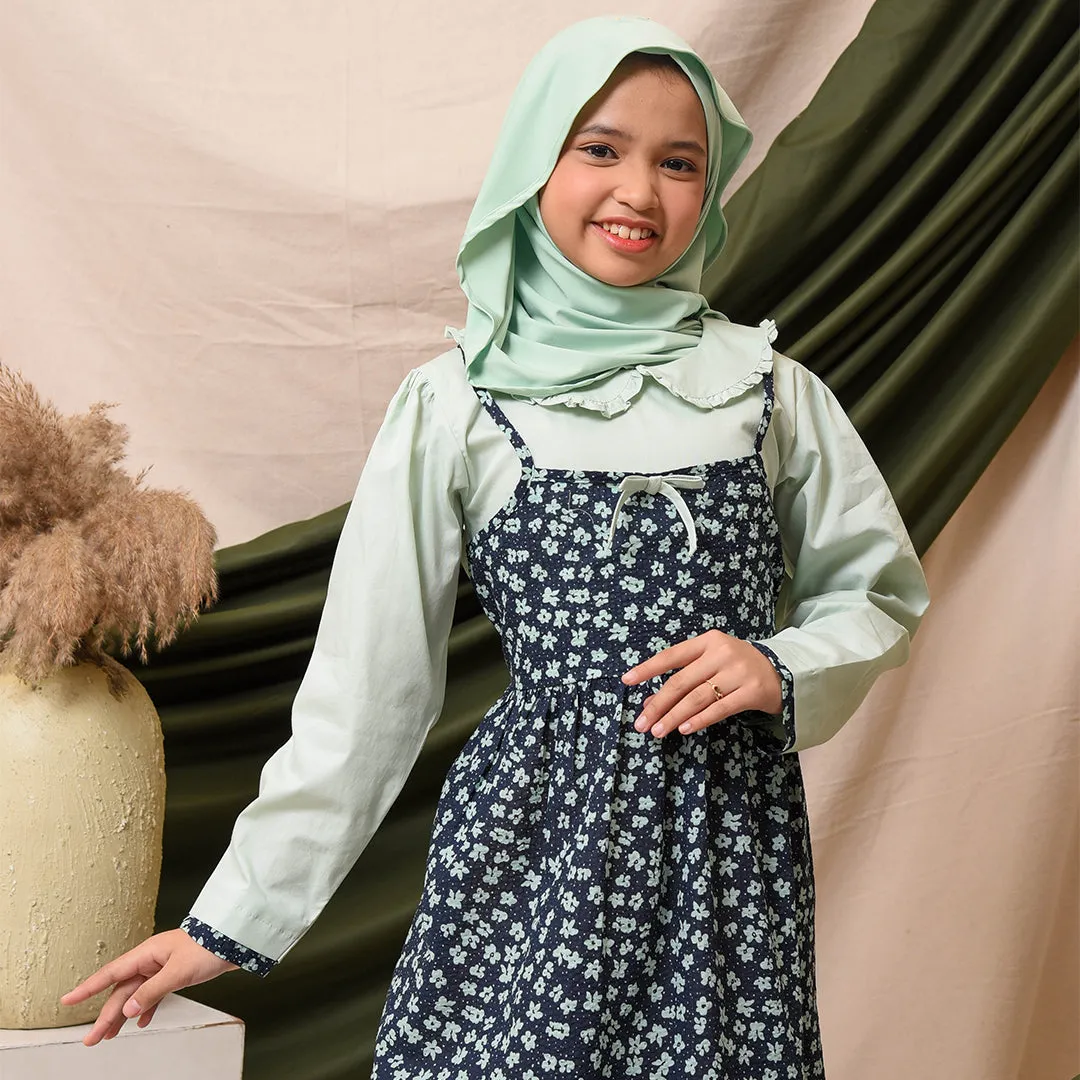 Shirt dress maxi cotton/ Ghamis dress katun anak/ Lovely Daisy