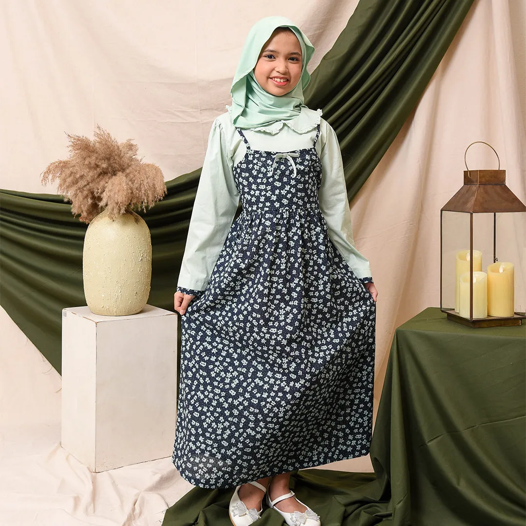 Shirt dress maxi cotton/ Ghamis dress katun anak/ Lovely Daisy
