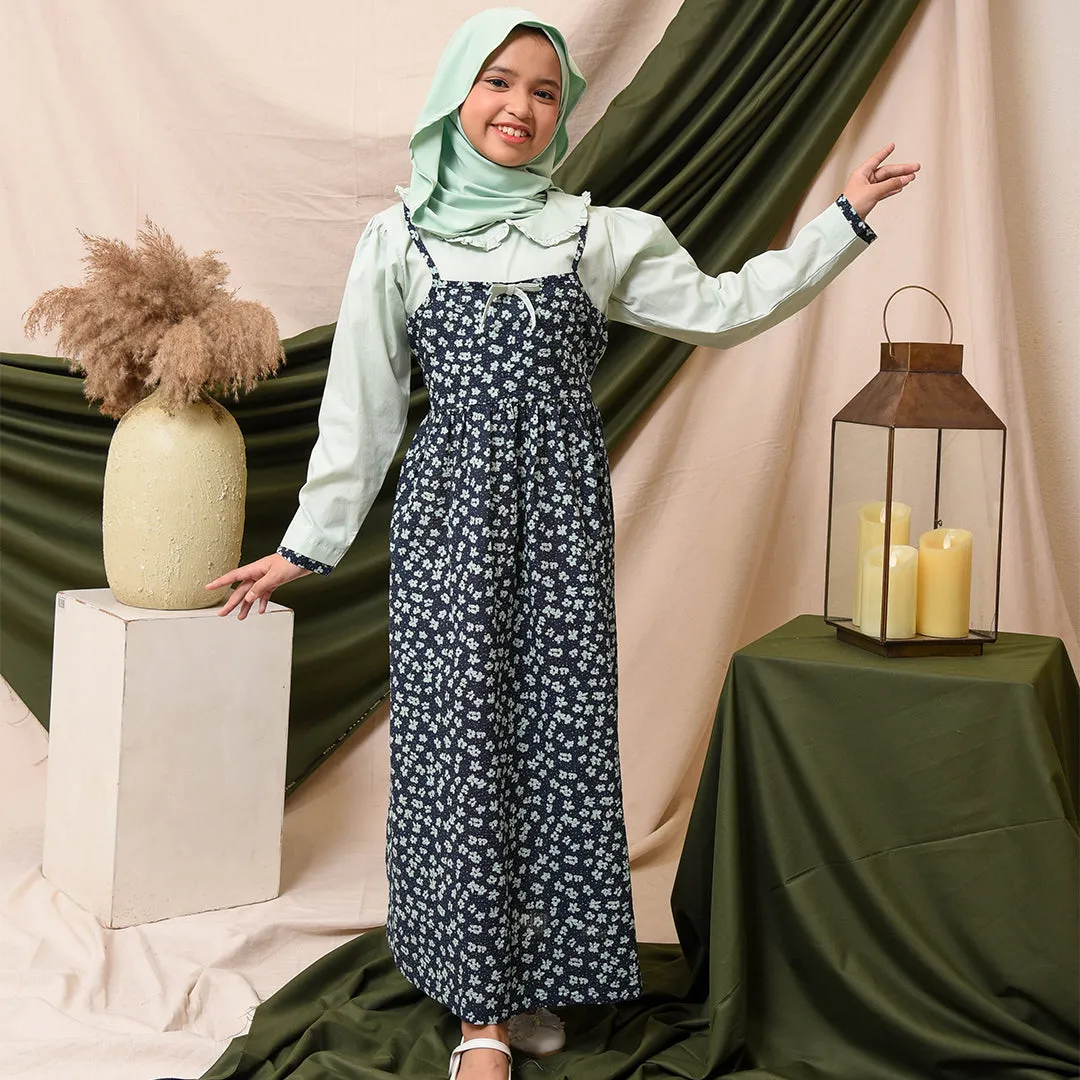 Shirt dress maxi cotton/ Ghamis dress katun anak/ Lovely Daisy