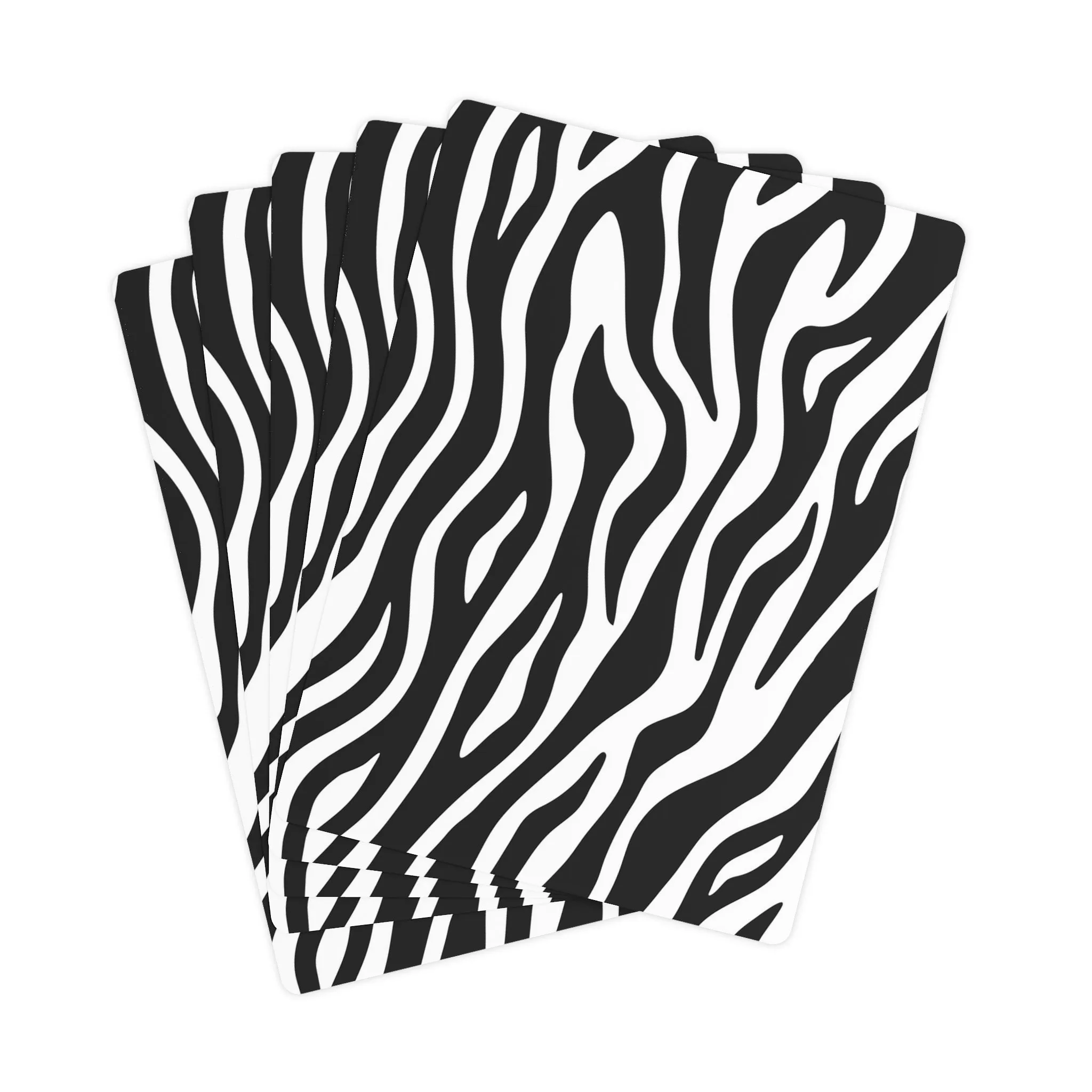 Zebra Print Poker Cards Set - Premium Playing Deck for Game Nights